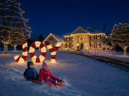Peppermint Joy | 6.56′ Illuminated Christmas Display