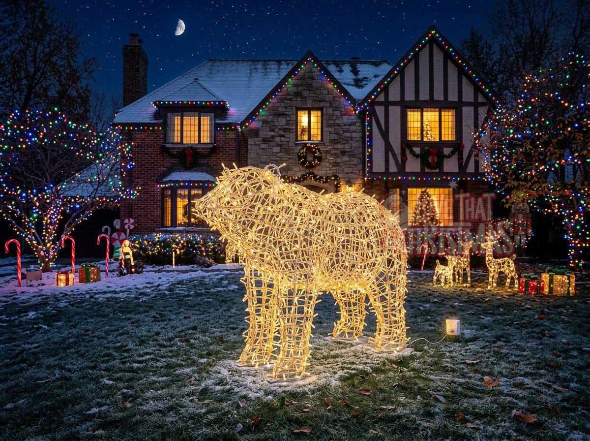 Illuminated Christmas Bear