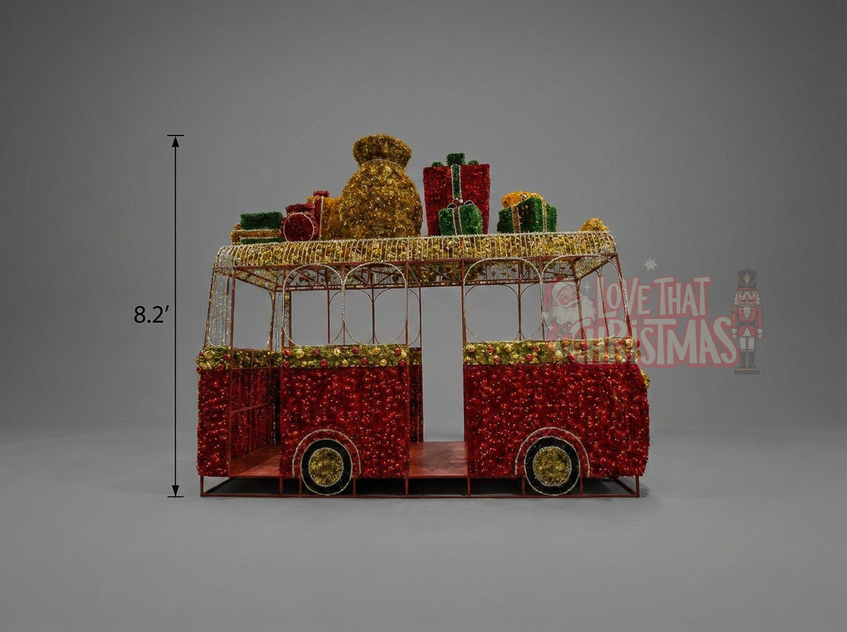 Illuminated Christmas Bus