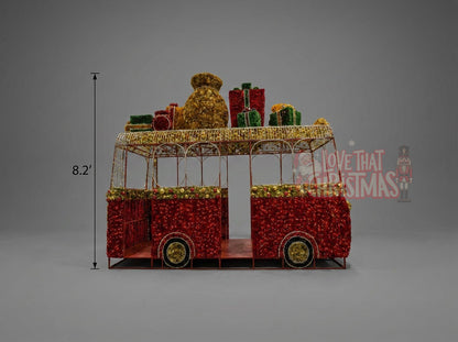 Illuminated Christmas Bus