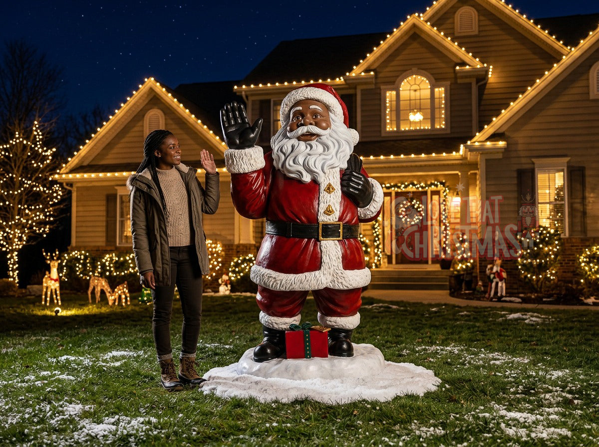 Fiberglass Santa Claus