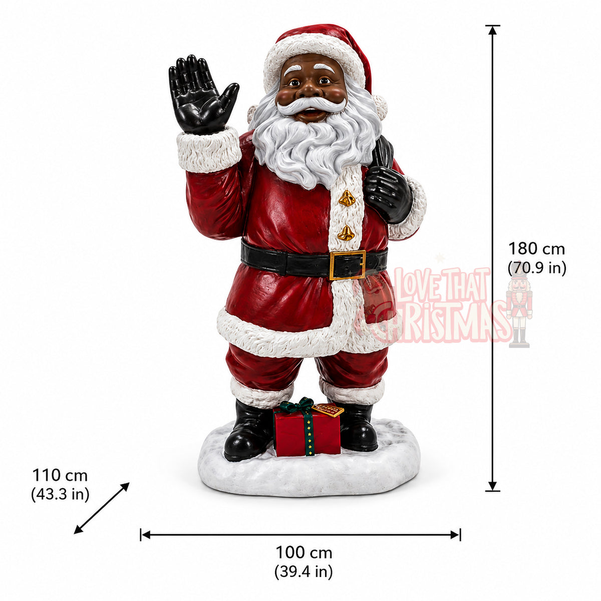 Fiberglass Santa Claus